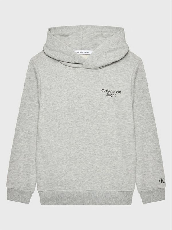 Calvin Klein Jeans Calvin Klein Jeans Суитшърт Stack Logo IB0IB01293 Сив Regular Fit