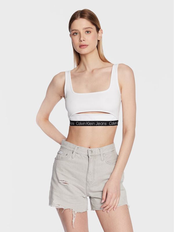 Calvin Klein Jeans Calvin Klein Jeans Сутиен-топ J20J220772 Бял