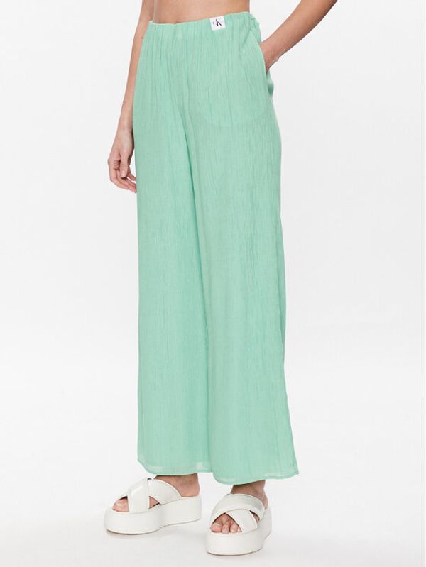 Calvin Klein Jeans Calvin Klein Jeans Текстилни панталони J20J221075 Зелен Relaxed Fit