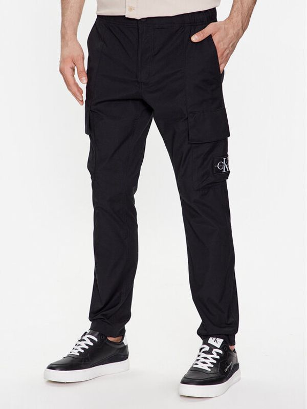 Calvin Klein Jeans Calvin Klein Jeans Текстилни панталони J30J322922 Черен Regular Fit