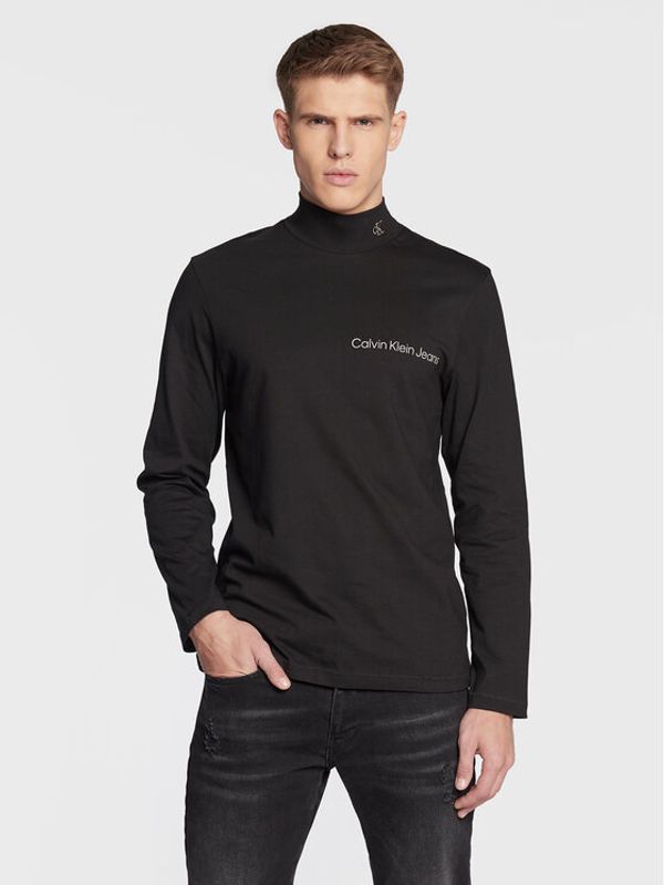 Calvin Klein Jeans Calvin Klein Jeans Тениска с дълъг ръкав J30J321707 Черен Relaxed Fit