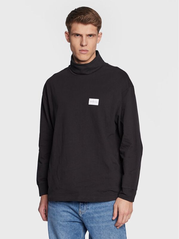 Calvin Klein Jeans Calvin Klein Jeans Тениска с дълъг ръкав J30J322626 Черен Regular Fit