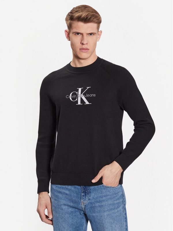 Calvin Klein Jeans Calvin Klein Jeans Тениска с дълъг ръкав J30J323408 Черен Regular Fit