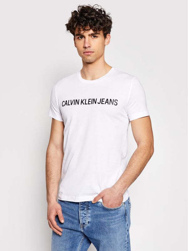 Calvin Klein Jeans Calvin Klein Jeans Тишърт Core Institutional Logo J30J307855 Бял Regular Fit