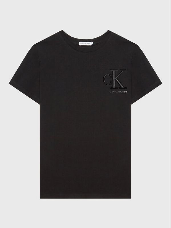 Calvin Klein Jeans Calvin Klein Jeans Тишърт Embro Logo IB0IB01533 Черен Regular Fit