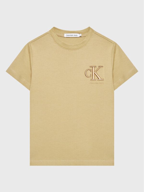 Calvin Klein Jeans Calvin Klein Jeans Тишърт Embro Logo IB0IB01533 Жълт Regular Fit