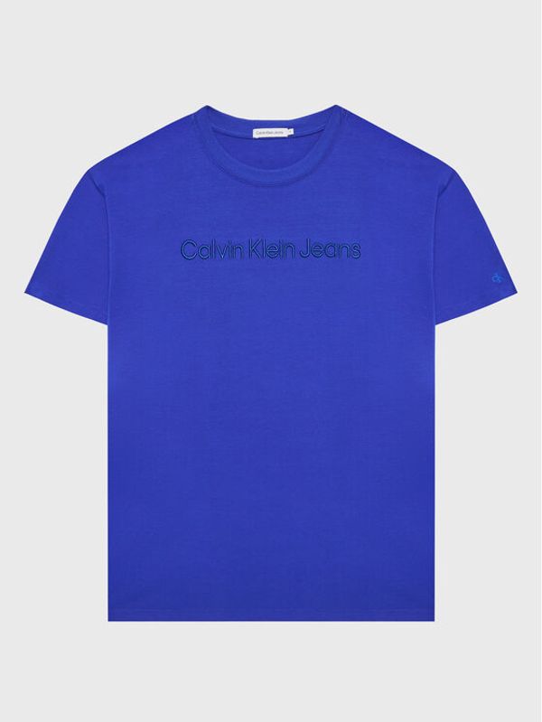 Calvin Klein Jeans Calvin Klein Jeans Тишърт Embroidery Logo IB0IB01563 Син Regular Fit