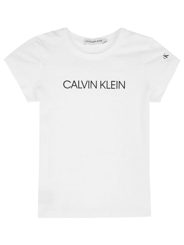 Calvin Klein Jeans Calvin Klein Jeans Тишърт IG0IG00380 Бял Regular Fit