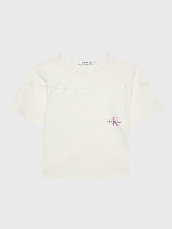 Calvin Klein Jeans Calvin Klein Jeans Тишърт IG0IG01859 Бял Relaxed Fit