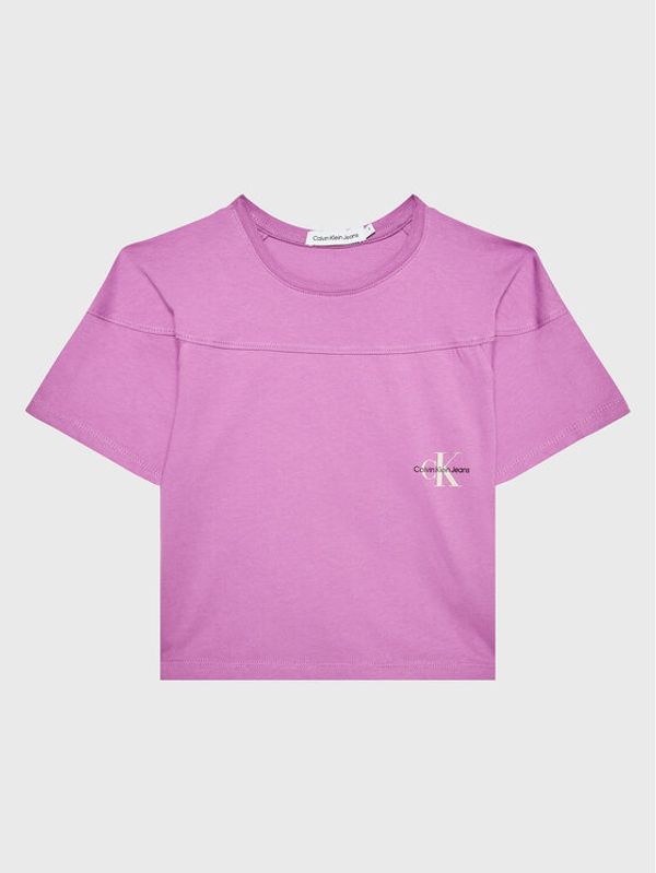 Calvin Klein Jeans Calvin Klein Jeans Тишърт IG0IG01859 Виолетов Relaxed Fit