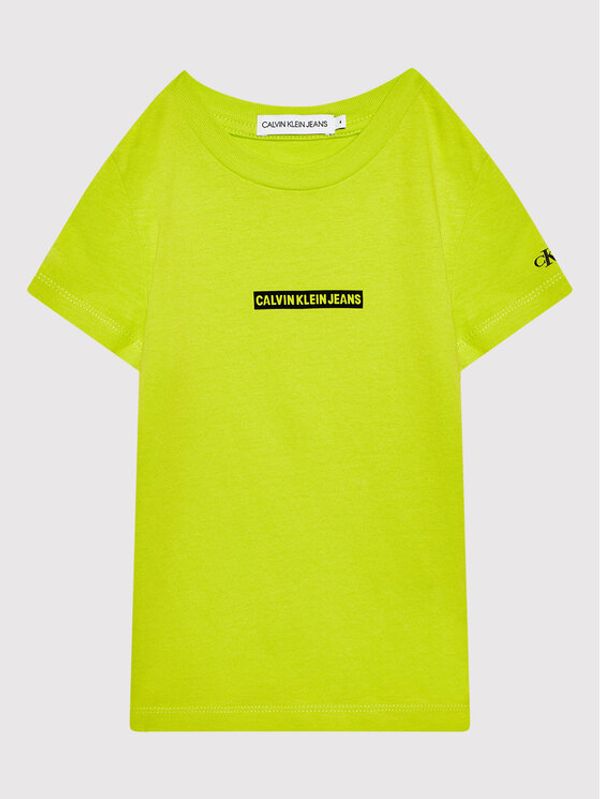 Calvin Klein Jeans Calvin Klein Jeans Тишърт Institutional IB0IB01054 Зелен Regular Fit