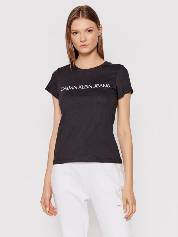 Calvin Klein Jeans Calvin Klein Jeans Тишърт Institutional J20J207879 Черен Regular Fit