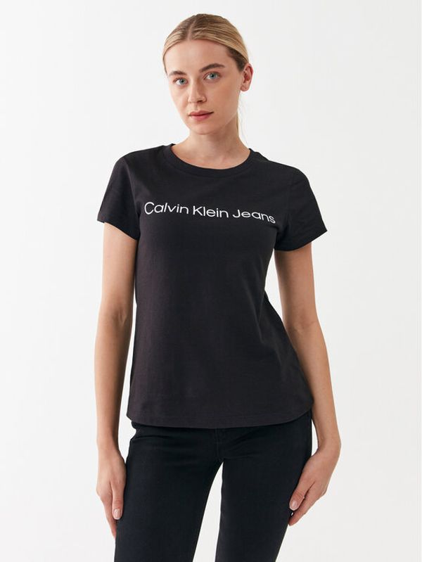 Calvin Klein Jeans Calvin Klein Jeans Тишърт J20J220253 Черен Slim Fit