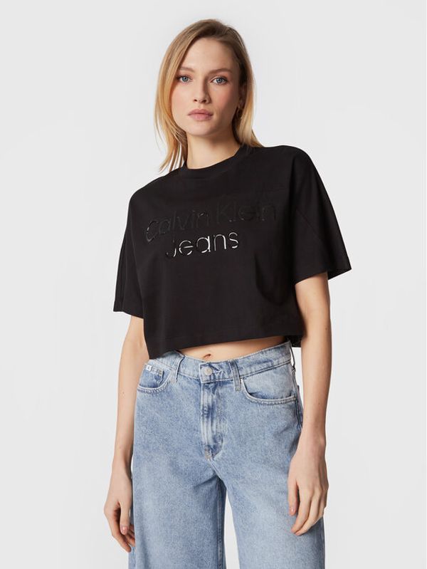 Calvin Klein Jeans Calvin Klein Jeans Тишърт J20J220273 Черен Oversize