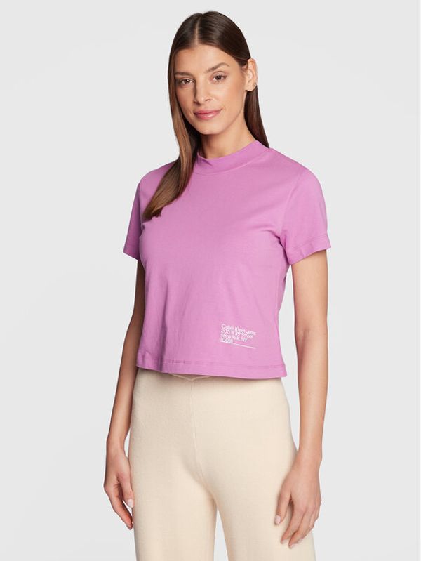 Calvin Klein Jeans Calvin Klein Jeans Тишърт J20J220276 Виолетов Regular Fit