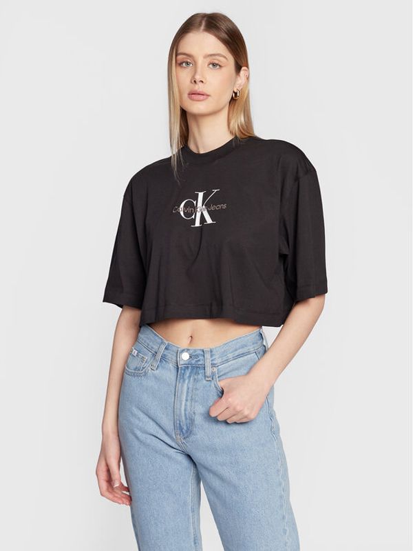 Calvin Klein Jeans Calvin Klein Jeans Тишърт J20J220280 Черен Relaxed Fit