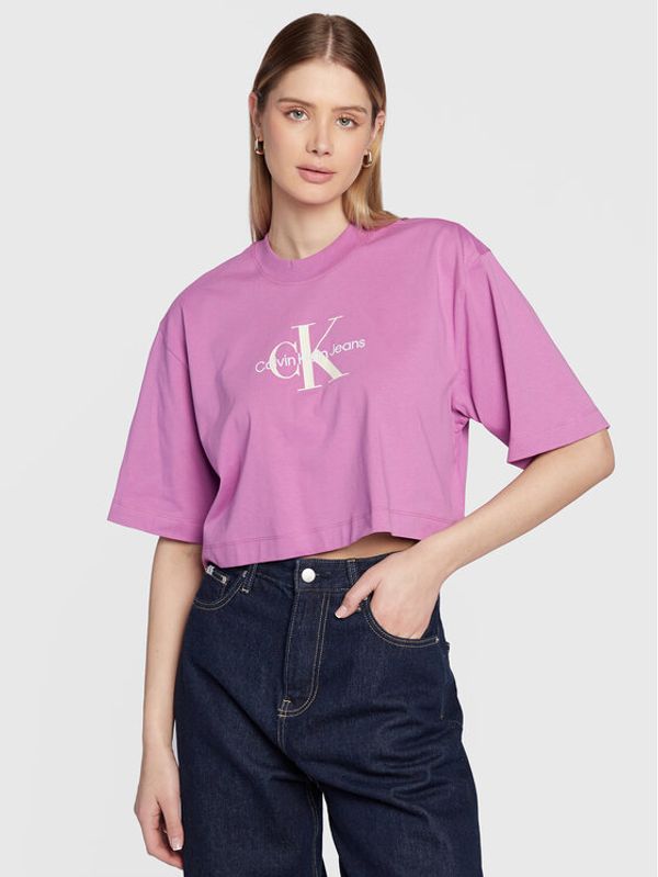 Calvin Klein Jeans Calvin Klein Jeans Тишърт J20J220280 Виолетов Relaxed Fit