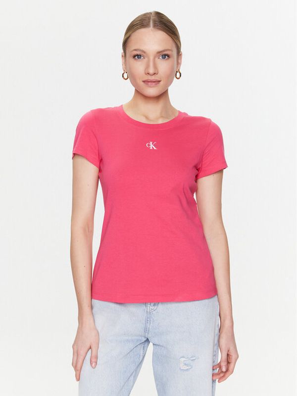 Calvin Klein Jeans Calvin Klein Jeans Тишърт J20J220300 Розов Slim Fit