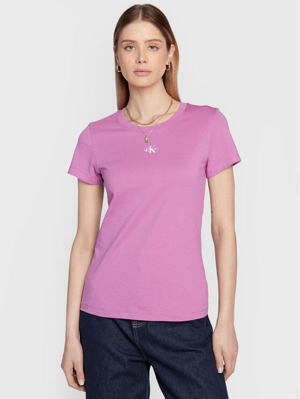 Calvin Klein Jeans Calvin Klein Jeans Тишърт J20J220300 Виолетов Slim Fit