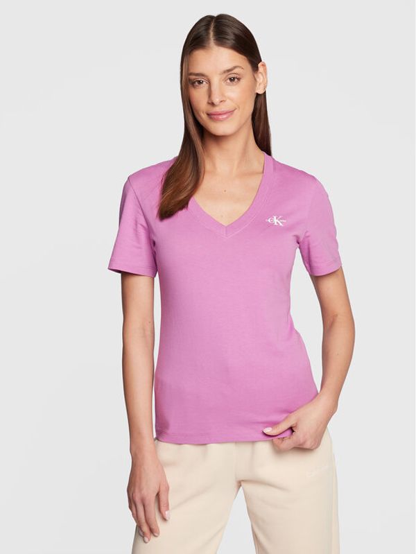 Calvin Klein Jeans Calvin Klein Jeans Тишърт J20J220303 Виолетов Slim Fit