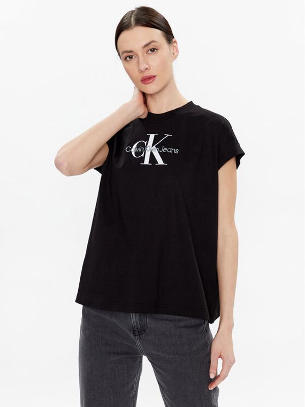 Calvin Klein Jeans Calvin Klein Jeans Тишърт J20J220717 Черен Relaxed Fit