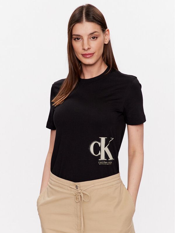 Calvin Klein Jeans Calvin Klein Jeans Тишърт J20J221063 Черен Regular Fit