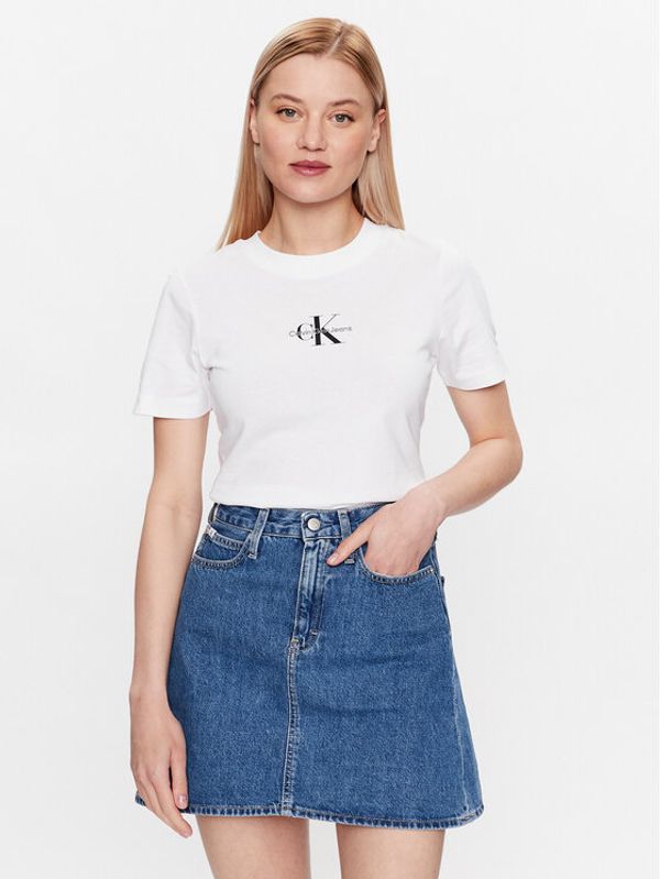 Calvin Klein Jeans Calvin Klein Jeans Тишърт J20J221426 Бял Regular Fit