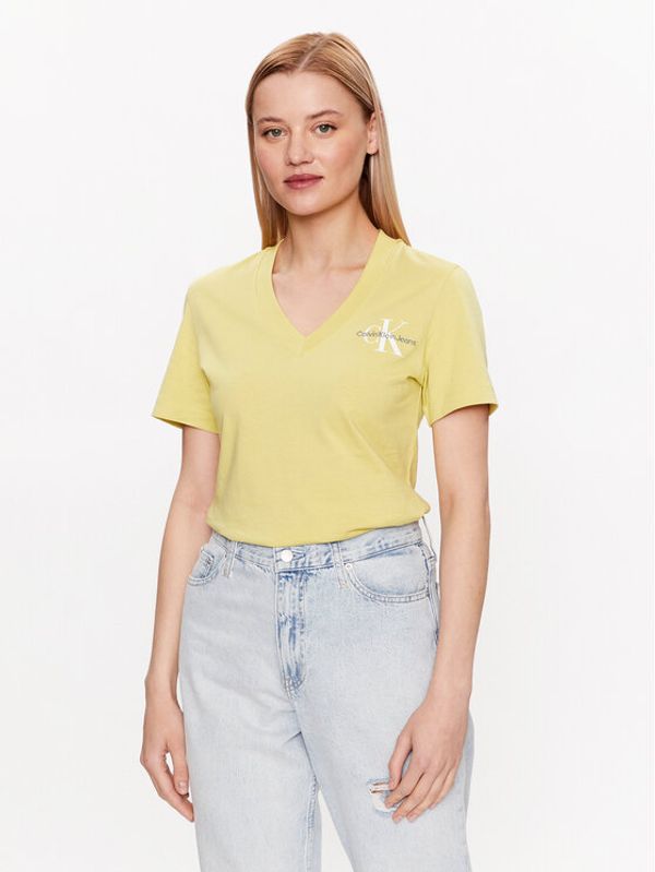 Calvin Klein Jeans Calvin Klein Jeans Тишърт J20J221429 Жълт Regular Fit