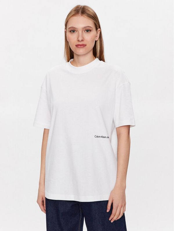Calvin Klein Jeans Calvin Klein Jeans Тишърт J20J221629 Бял Regular Fit