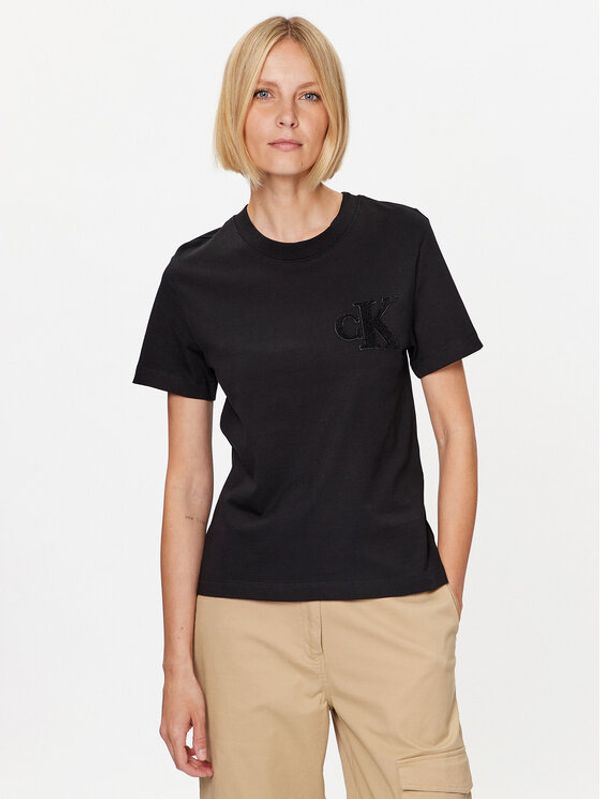 Calvin Klein Jeans Calvin Klein Jeans Тишърт J20J221825 Черен Regular Fit