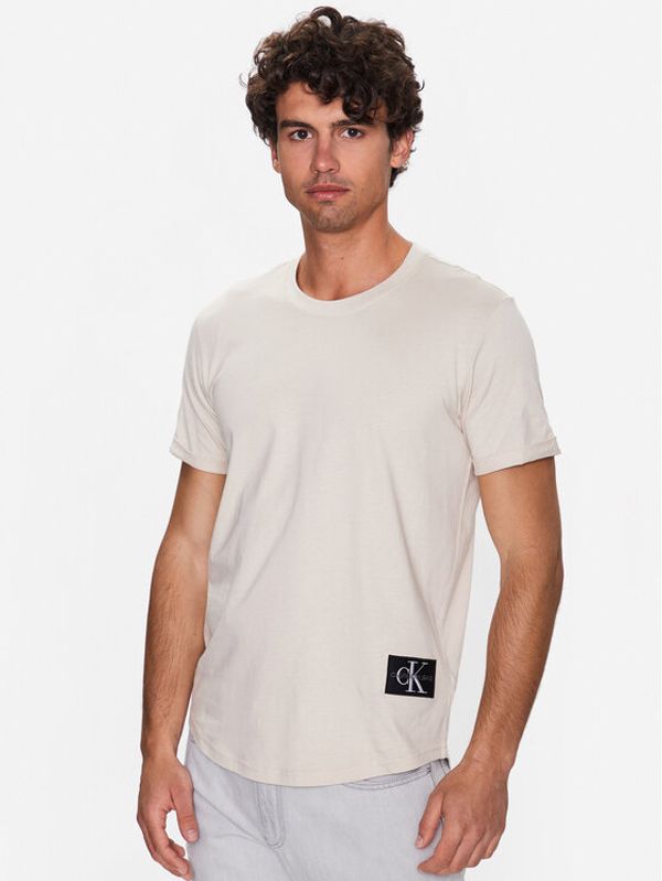 Calvin Klein Jeans Calvin Klein Jeans Тишърт J30J315319 Бежов Regular Fit
