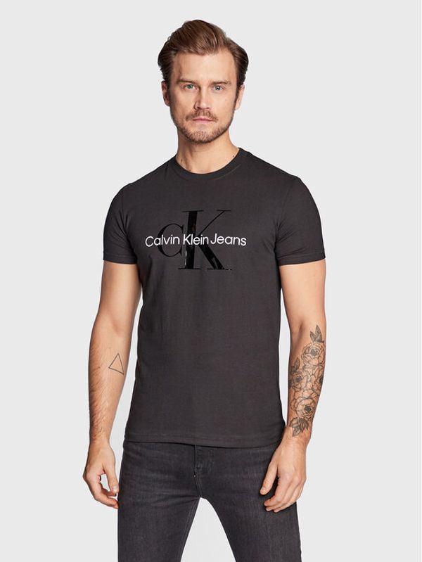 Calvin Klein Jeans Calvin Klein Jeans Тишърт J30J320806 Черен Slim Fit