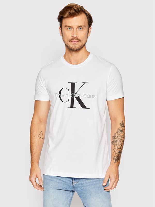Calvin Klein Jeans Calvin Klein Jeans Тишърт J30J320935 Бял Slim Fit