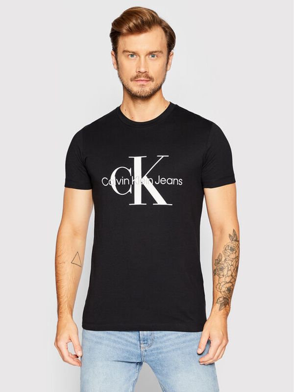 Calvin Klein Jeans Calvin Klein Jeans Тишърт J30J320935 Черен Slim Fit