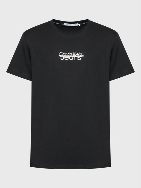 Calvin Klein Jeans Calvin Klein Jeans Тишърт J30J322504 Черен Regular Fit