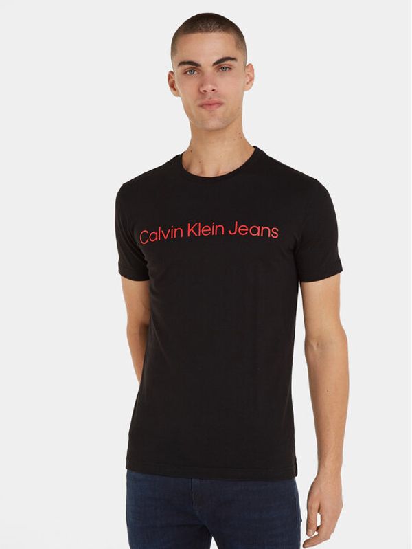 Calvin Klein Jeans Calvin Klein Jeans Тишърт J30J322552 Черен Slim Fit