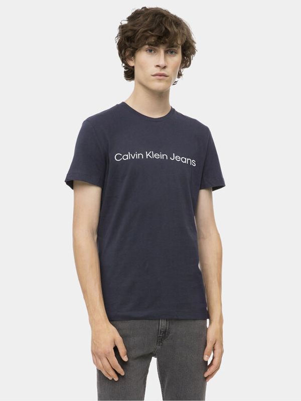 Calvin Klein Jeans Calvin Klein Jeans Тишърт J30J322552 Тъмносин Slim Fit