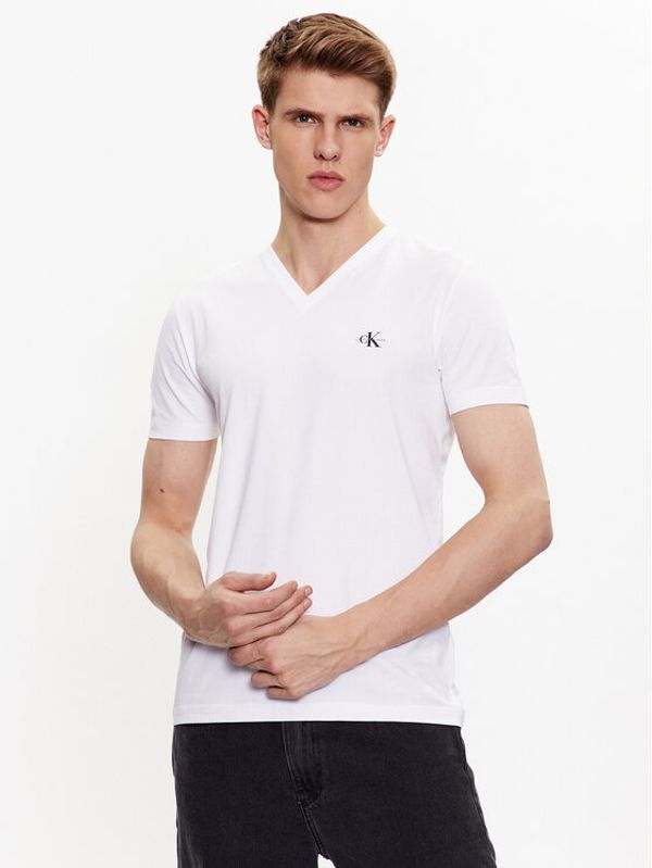 Calvin Klein Jeans Calvin Klein Jeans Тишърт J30J322842 Бял Regular Fit
