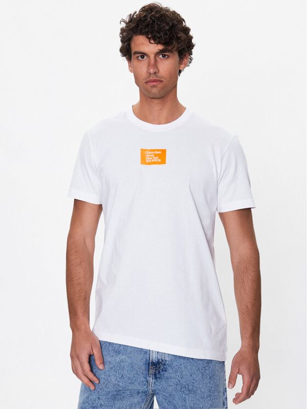 Calvin Klein Jeans Calvin Klein Jeans Тишърт J30J322879 Бял Regular Fit