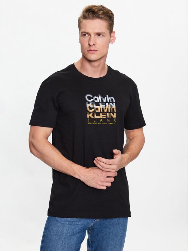 Calvin Klein Jeans Calvin Klein Jeans Тишърт J30J324208 Черен Regular Fit