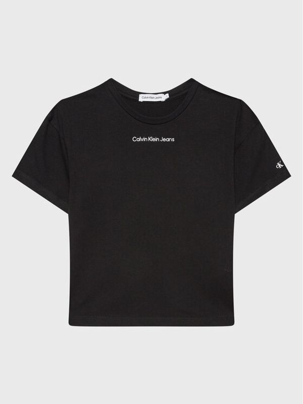 Calvin Klein Jeans Calvin Klein Jeans Тишърт Logo Boxy IG0IG01536 Черен Regular Fit