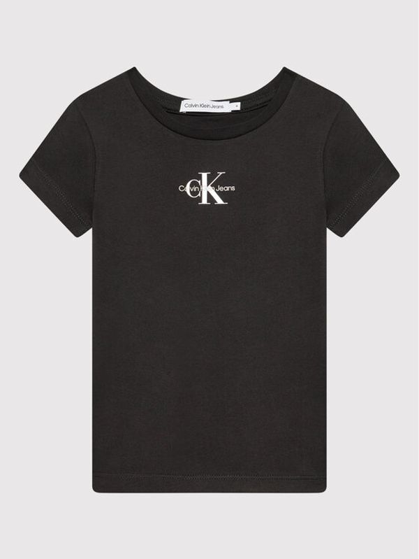 Calvin Klein Jeans Calvin Klein Jeans Тишърт Micro Monogram IG0IG01470 Черен Slim Fit