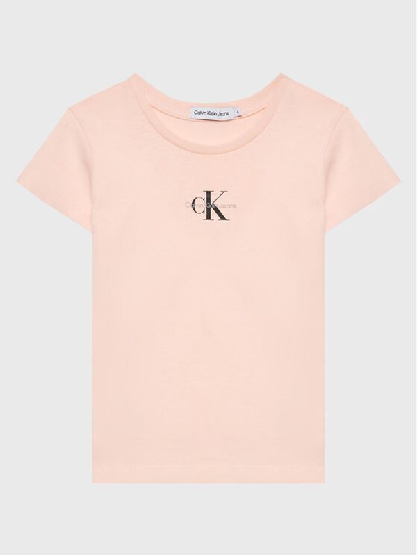 Calvin Klein Jeans Calvin Klein Jeans Тишърт Micro Monogram IG0IG01470 Розов Regular Fit