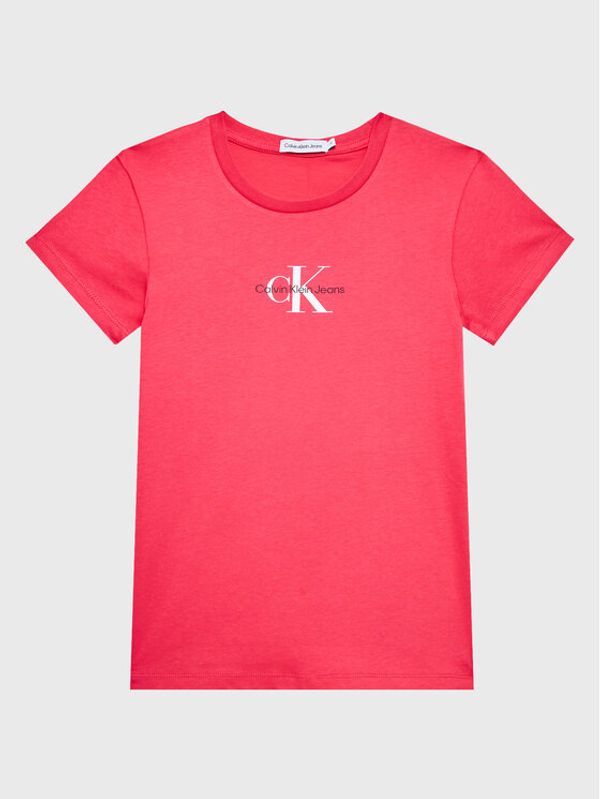 Calvin Klein Jeans Calvin Klein Jeans Тишърт Micro Monogram IG0IG01470 Розов Slim Fit
