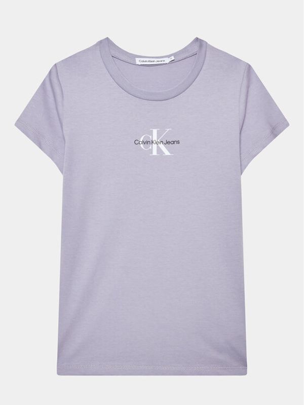 Calvin Klein Jeans Calvin Klein Jeans Тишърт Micro Monogram IG0IG01470 Виолетов Regular Fit