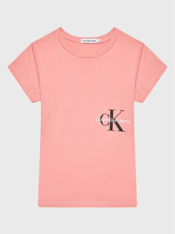 Calvin Klein Jeans Calvin Klein Jeans Тишърт Monogram IG0IG01545 Розов Regular Fit