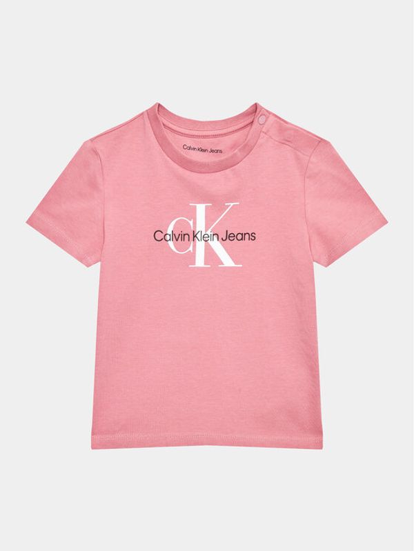 Calvin Klein Jeans Calvin Klein Jeans Тишърт Monogram IN0IN00001 Розов Regular Fit