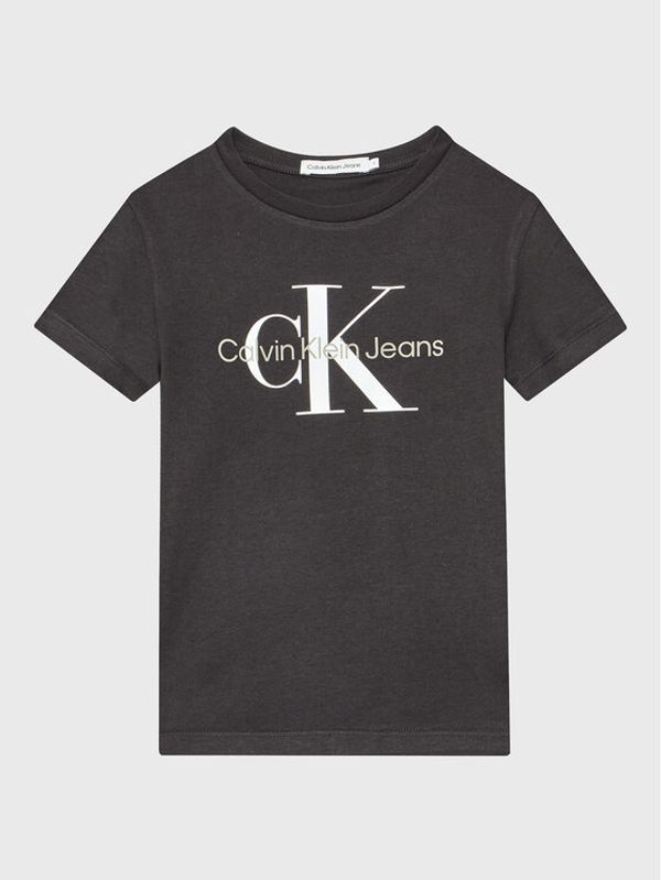 Calvin Klein Jeans Calvin Klein Jeans Тишърт Monogram Logo IU0IU00267 Черен Regular Fit
