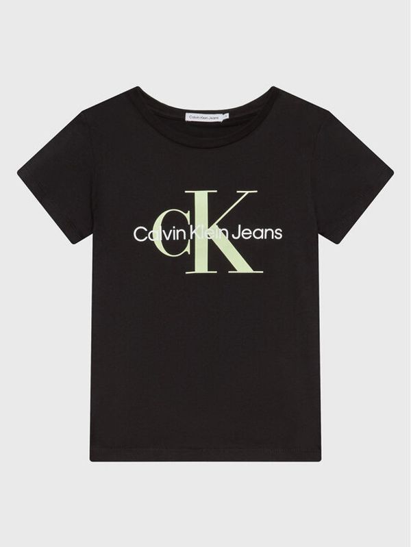 Calvin Klein Jeans Calvin Klein Jeans Тишърт Monogram Logo IU0IU00267 Черен Regular Fit