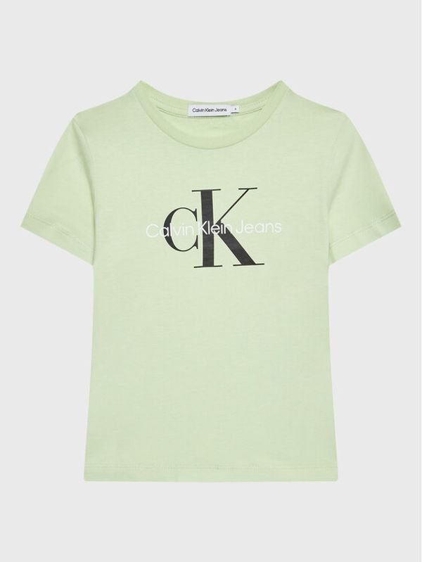 Calvin Klein Jeans Calvin Klein Jeans Тишърт Monogram Logo IU0IU00267 Зелен Regular Fit